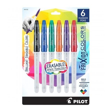 PILOT Pilot of America PIL44153 Frixion Colors Bold Point Marker Pens - Pack of 6 44153